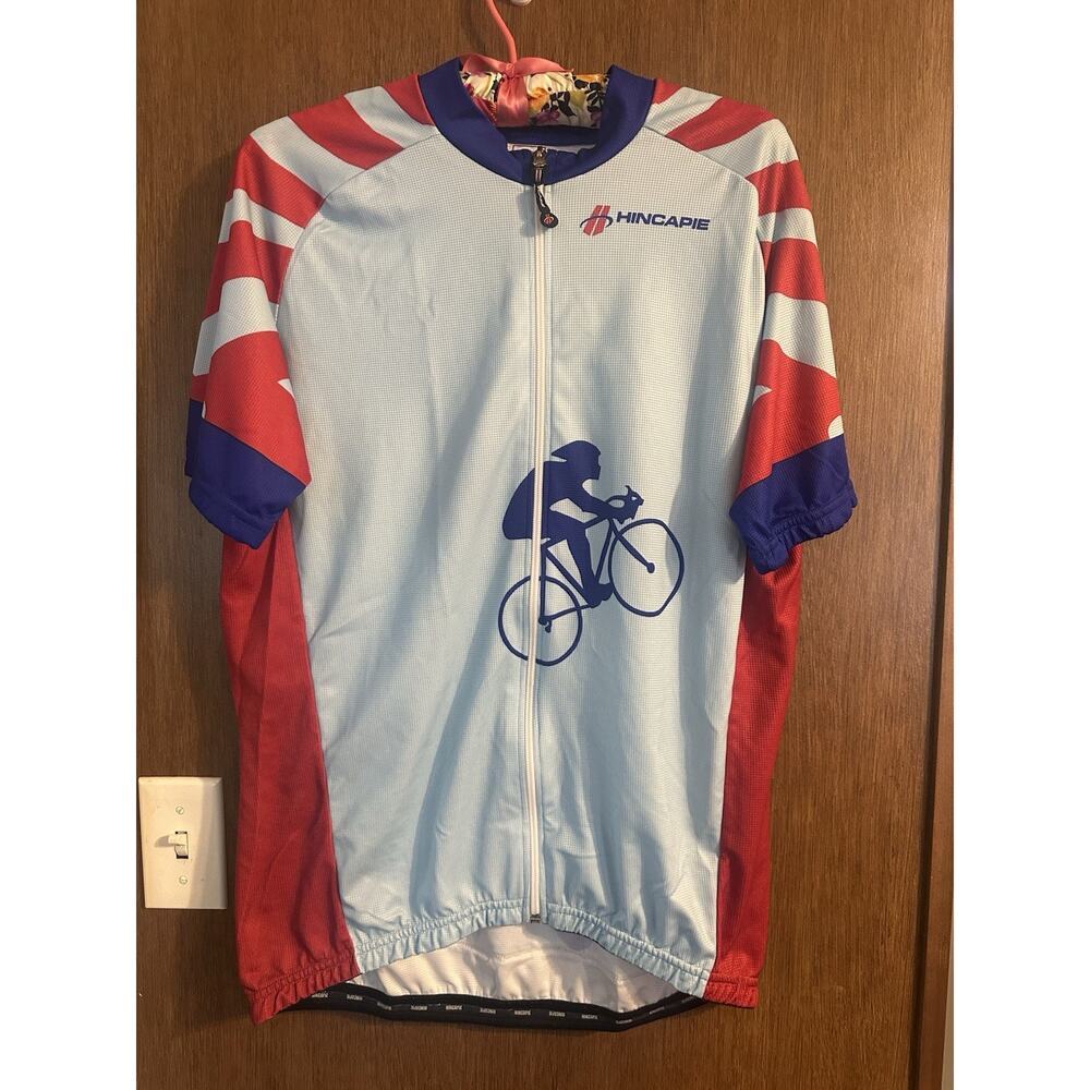 Hincapie Sportswear cycling short sleeve shirt 2x back pocets zipper